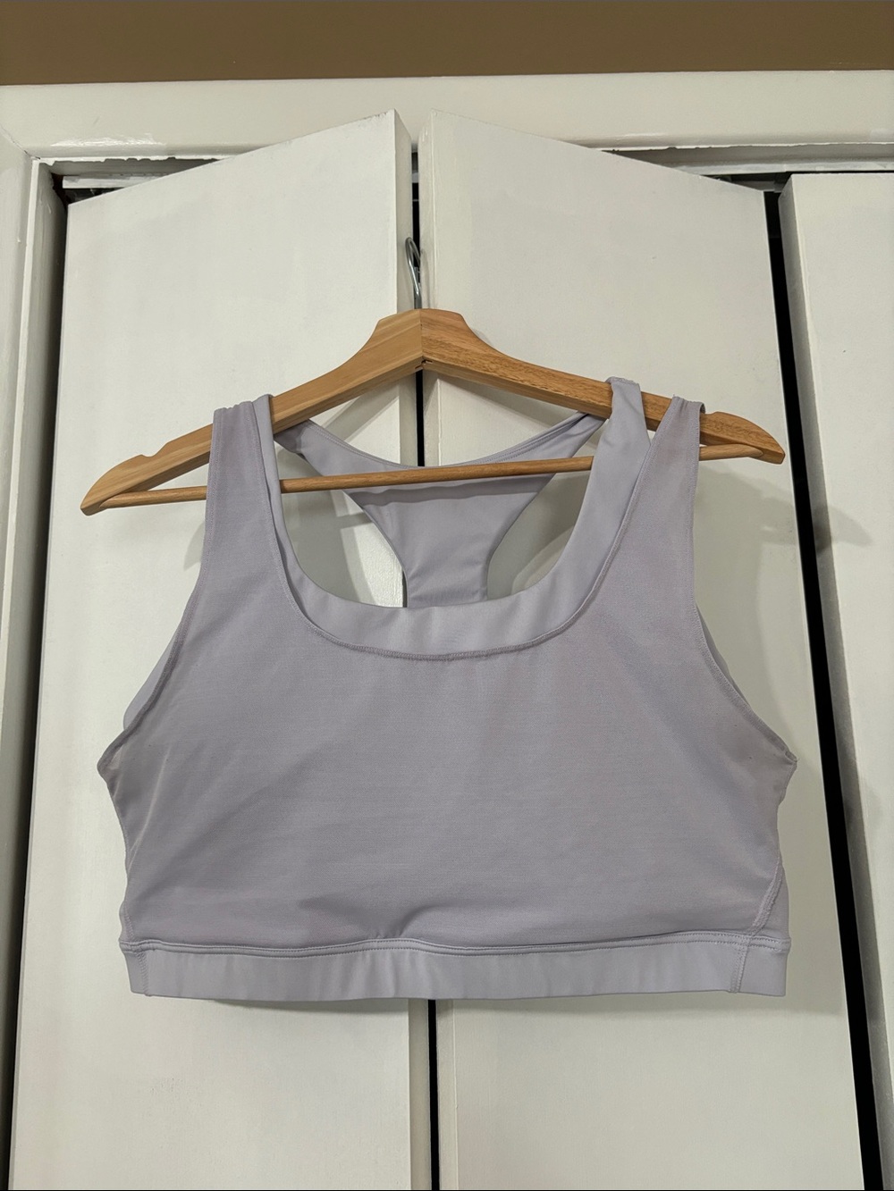 Avia Women's Light Lavender Sports Bralette - Racerback Comfort